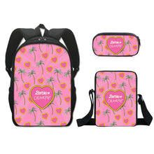 Load image into Gallery viewer, Barbie printed backpack three piece set AB2135