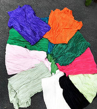 Load image into Gallery viewer, solid color drape pleated two-piece set AY3584