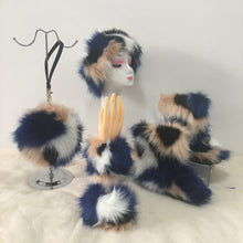 Load image into Gallery viewer, Colorful plush boots round pack four-piece suit(HPSD164)