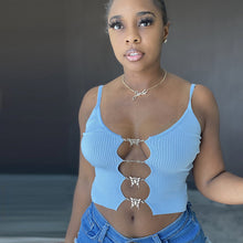 Load image into Gallery viewer, Casual thread suspender vest T-shirt AY1931