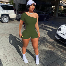 Load image into Gallery viewer, New ribbed one-shoulder jumpsuit AY1052