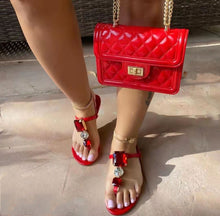 Load image into Gallery viewer, Fashionable shiny rhinestone sandals(HPSD173)