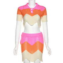 Load image into Gallery viewer, Polo wool slim wrap hip Skirt Set AY2010