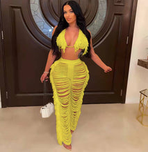 Load image into Gallery viewer, Sexy bikini fringed knitted set(AY1837)