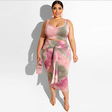 Load image into Gallery viewer, Tie-dye printed tight hip lift suit AY1199
