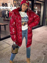 Load image into Gallery viewer, Hot selling bright color stand collar long cotton jacket(A11261)