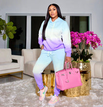 Load image into Gallery viewer, Casual Gradient Printed Sweatshirt Set(AY1456)