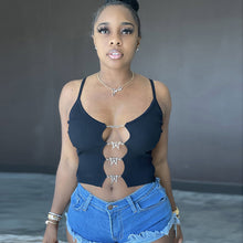 Load image into Gallery viewer, Casual thread suspender vest T-shirt AY1931