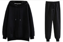 Load image into Gallery viewer, Two-piece solid color hooded sweater(AY1387)
