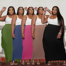 Load image into Gallery viewer, Double-sided brushed fringe half-length skirt(AY1373)