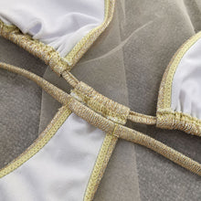 Load image into Gallery viewer, Gold One Piece Bikini One Piece Swimsuit(AY1745)