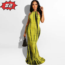 Load image into Gallery viewer, Tie dye print sexy long dress AY2021
