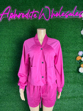 Load image into Gallery viewer, Fashion solid color casual cardigan suit(AY1973)