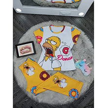 Load image into Gallery viewer, Cartoon printed short-sleeved two-piece suit(AY1571)