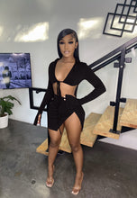Load image into Gallery viewer, Sexy Tie Long Sleeve Skirt Two Piece Set(AY1786)