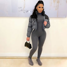 Load image into Gallery viewer, Fashion color matching short cotton jacket(AY1495)