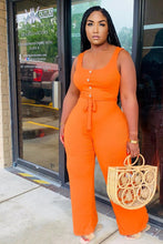 Load image into Gallery viewer, Summer Stitching wide-leg jumpsuit AY1007