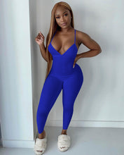 Load image into Gallery viewer, Hot Ribbed suspender jumpsuit AY1115