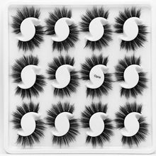 Load image into Gallery viewer, 12 pairs of 25mm mink eyelashes