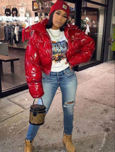 Load image into Gallery viewer, Bright color stand collar short cotton jacket(A11262)