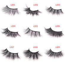 Load image into Gallery viewer, bushy 25mm mink false eyelashes