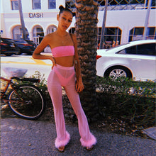 Load image into Gallery viewer, Plush stitching solid color chiffon four-piece suit(AY1653)