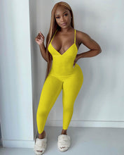 Load image into Gallery viewer, Hot Ribbed suspender jumpsuit AY1115