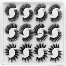 Load image into Gallery viewer, 12 pairs of 25mm mink eyelashes