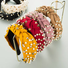 Load image into Gallery viewer, Hot sale inlaid pearl bow headband(