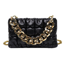 Load image into Gallery viewer, Fashion plaid thick chain portable small square bag(AB2060)