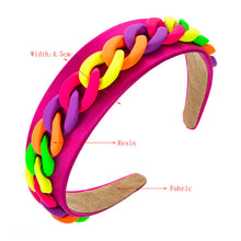 Load image into Gallery viewer, Fashion color chain macaron headband(AE4055)