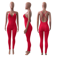 Load image into Gallery viewer, Hot Ribbed suspender jumpsuit AY1115