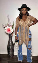 Load image into Gallery viewer, Solid casual tassel hollowed out T-shirt AY1935