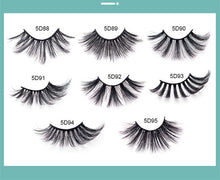 Load image into Gallery viewer, 5 pairs of 25mm Imitation mink eyelashes
