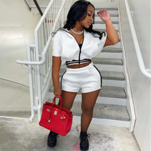 Load image into Gallery viewer, Fashion Solid Color Thread Splicing Two Piece Set(AY1858)