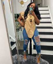 Load image into Gallery viewer, Fashion Solid Color V-Breasted Shirt Top(AY1806)