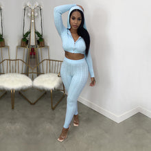 Load image into Gallery viewer, Knitted sweater hooded two-piece suit(AY1565)