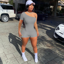 Load image into Gallery viewer, New ribbed one-shoulder jumpsuit AY1052