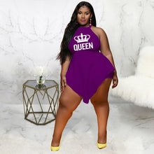 Load image into Gallery viewer, Plus size Irregular Crown Sleeveless Jumpsuit(AY1777)