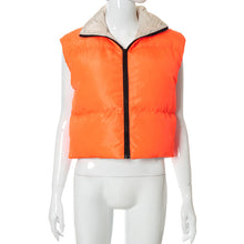 Load image into Gallery viewer, contrast color positive and negative two-wear sleeveless vest(AY1338)
