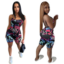 Load image into Gallery viewer, Sexy Printed Backless Jumpsuit AY1707