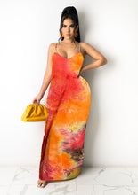 Load image into Gallery viewer, Casual loose print suspender Dress AY1936