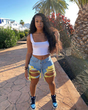 Load image into Gallery viewer, Sexy tassel hole denim shorts AY1869