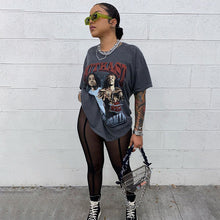 Load image into Gallery viewer, Sexy see-through mesh high waist hip pants(AY1639)