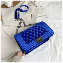 Load image into Gallery viewer, Velvet rhombus chain crossbody bag(AB2044)