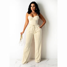 Load image into Gallery viewer, Fashion Camisole Drawstring Wide Leg Suit(AY1720)