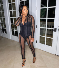 Load image into Gallery viewer, Sexy Mesh Long Sleeve Jumpsuit(AY1590)