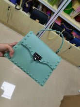 Load image into Gallery viewer, Multicolor rivet jelly fashion pouch AB2015