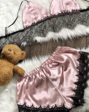 Load image into Gallery viewer, Hot selling satin doll lace pajamas