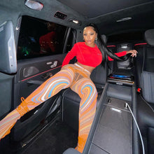 Load image into Gallery viewer, Printed Slim Color Pants(AY1693)